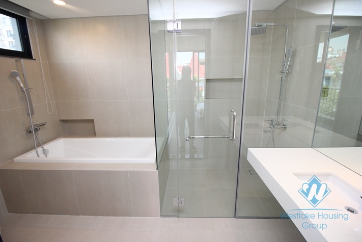 Glass wall 2 bedrooms apartment for rent in Tay Ho.
